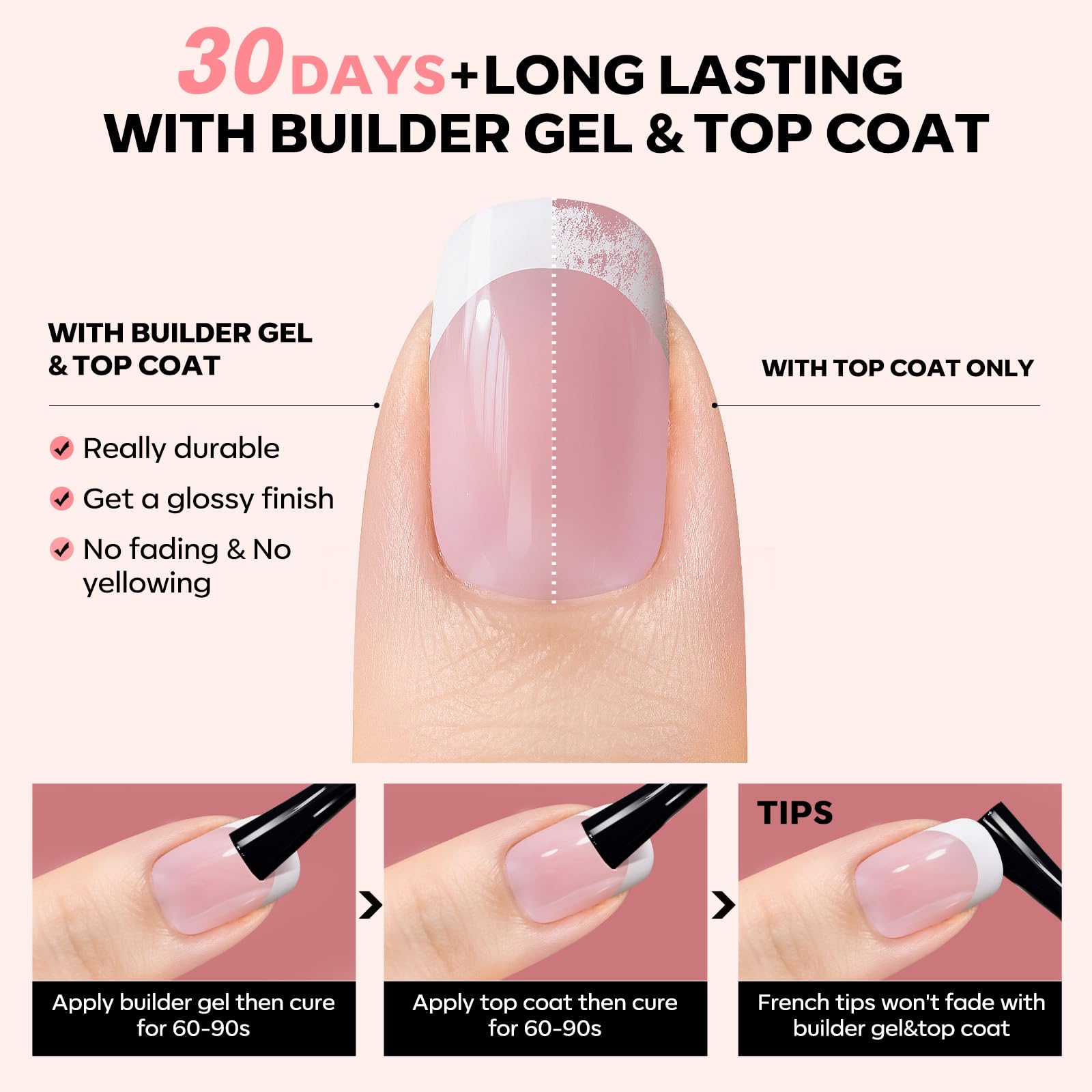 Modelones press-on nails set viewed front for stylish at-home manicures