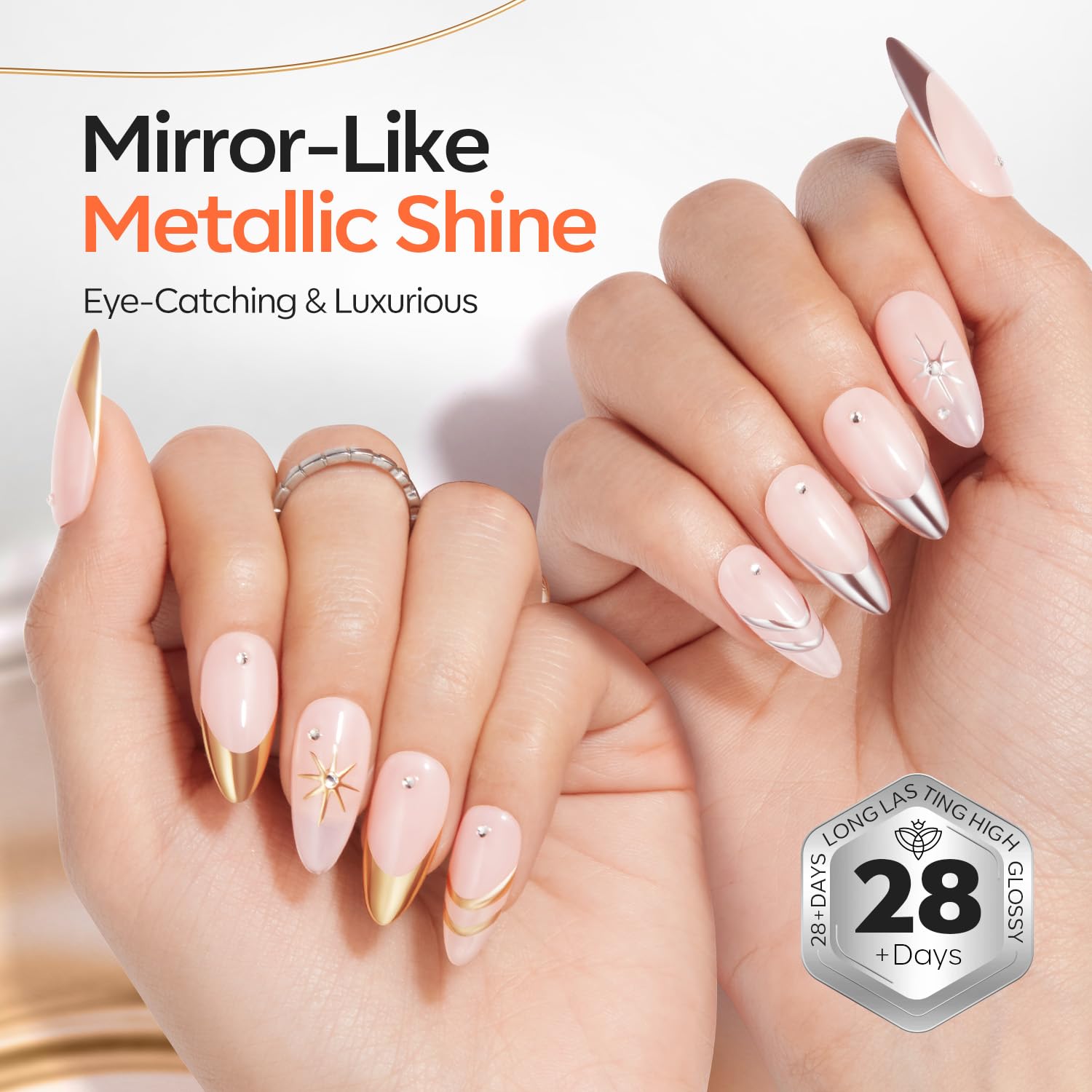 Modelones safe low-odor formula offers toxin-free, comfortable gel polish wear.