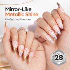 Modelones safe low-odor formula offers toxin-free, comfortable gel polish wear.