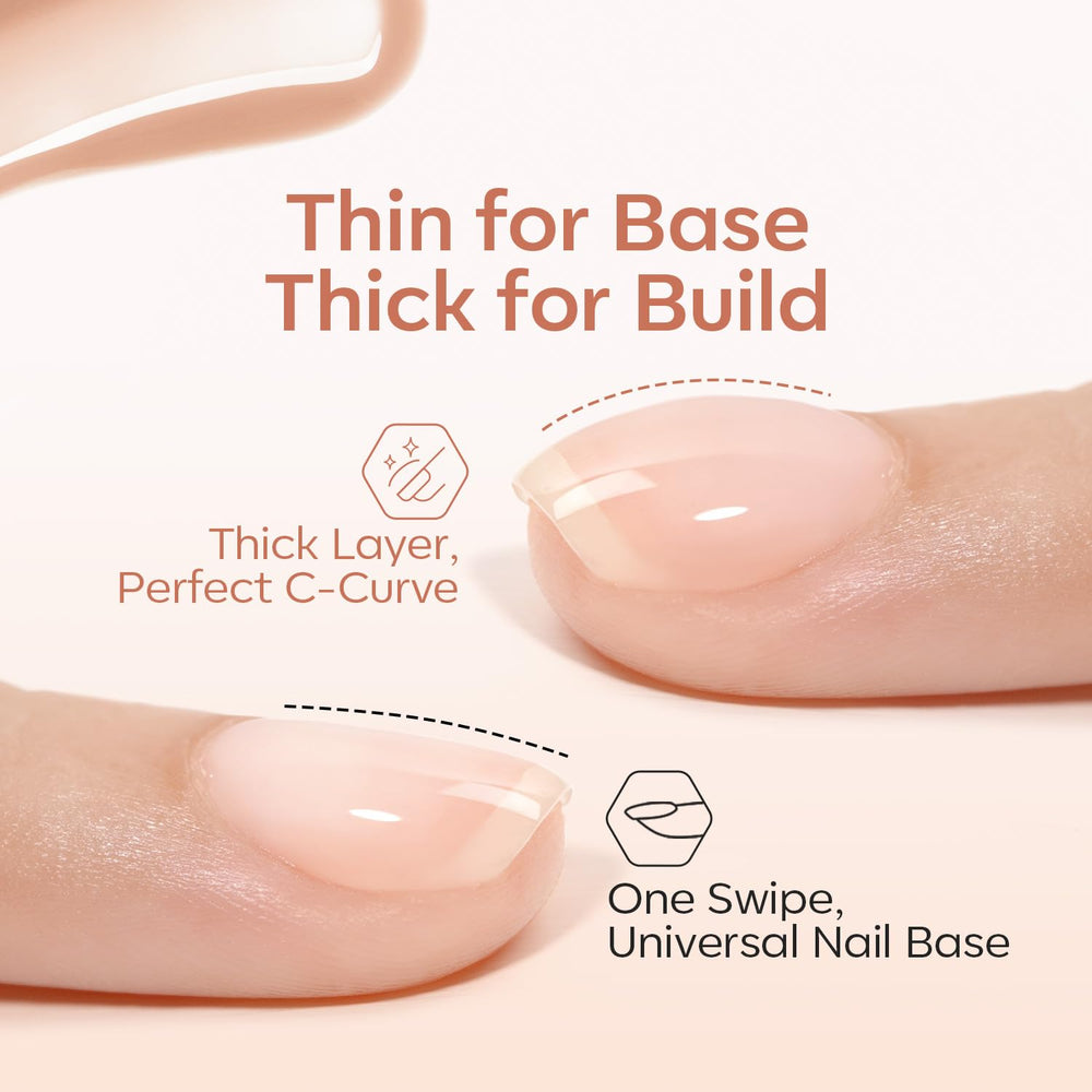 Modelones gel demonstrates smooth self‑leveling texture during application