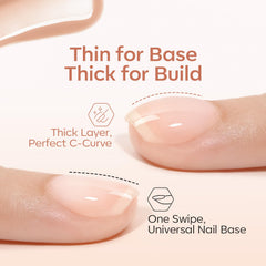 Modelones gel demonstrates smooth self‑leveling texture during application