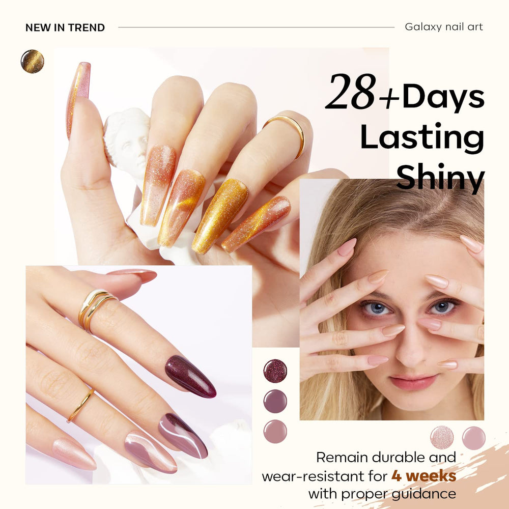 Modelones sparkle gold gel polish delivers festive shimmer and smooth application