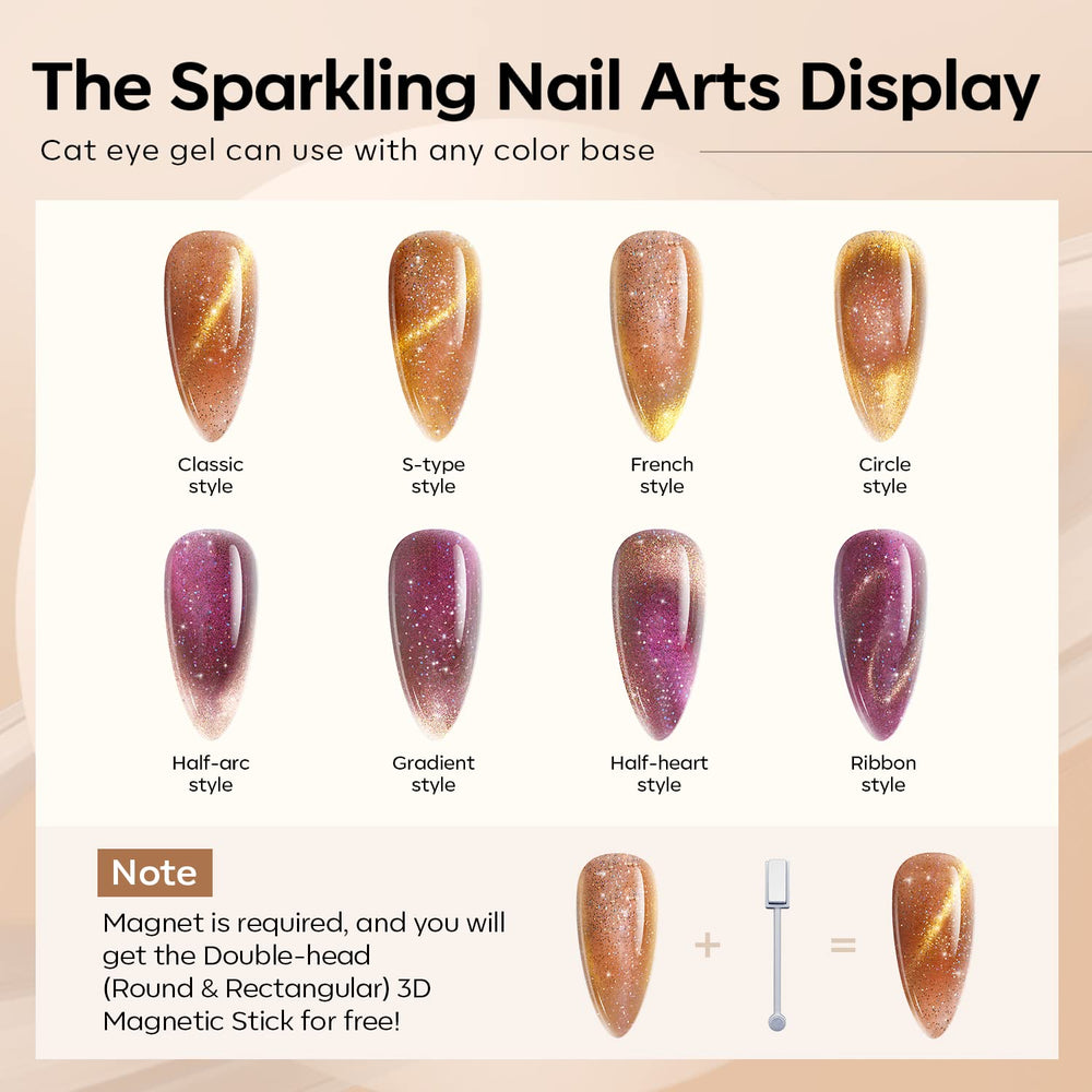 Modelones sparkle purple gel polish offers rich color and magnetic depth