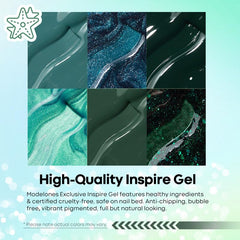 Modelones St Patrick Green Gel Nail Polish for seasonal, vibrant looks