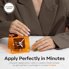 Modelones glossy top coat bottle delivers high-shine, long-lasting finish