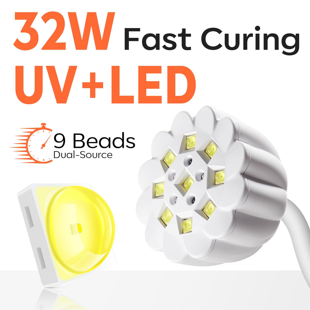 Modelones UV LED dual beads setup for broad gel compatibility