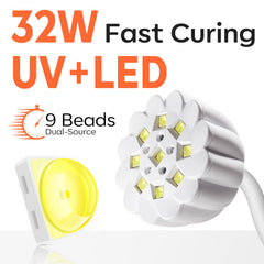 Modelones UV LED dual beads setup for broad gel compatibility