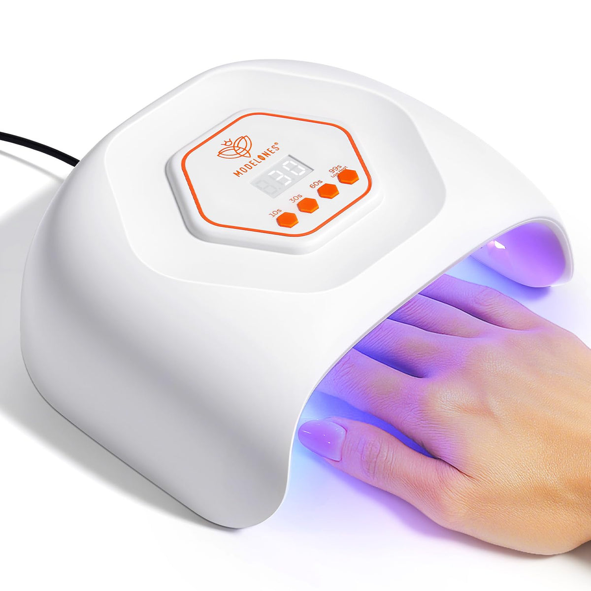 Modelones UV LED nail lamp with dual-light for versatile curing