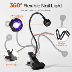 Modelones UV/LED nail lamp delivers steady light for even curing.