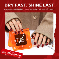 Modelones vintage nude nails closeup conveying enduring elegance.