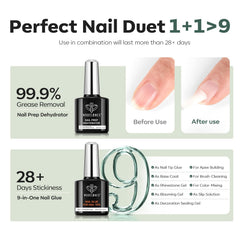 9-in-One Nail Glue bottle showcasing versatile applications