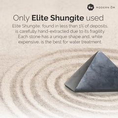 Eco-friendly packaging of Modern ŌM Shungite Recharge supports sustainable routines.