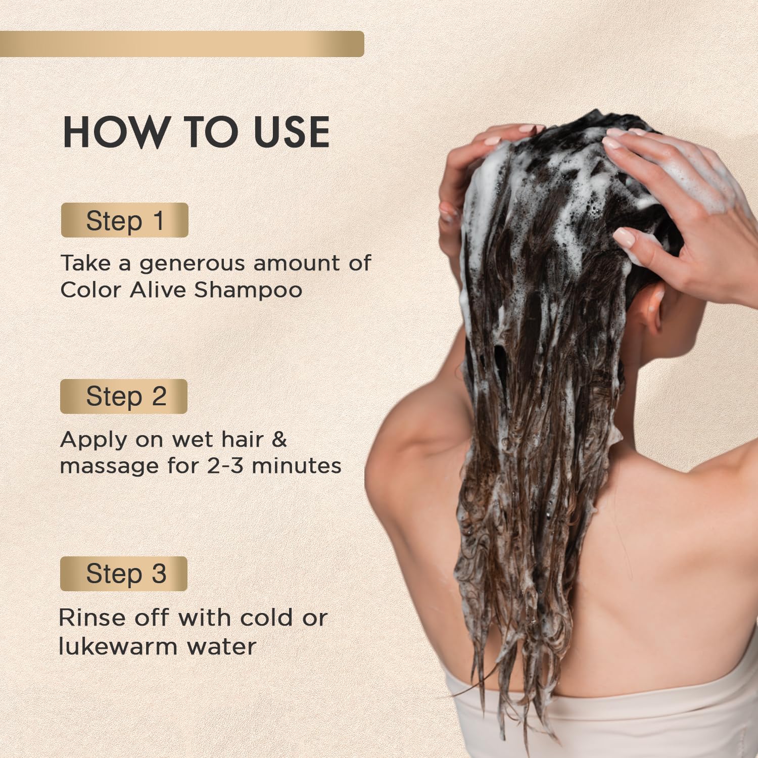 MOEHAIR Color Alive Shampoo safflower oil provides antioxidant protection.