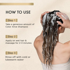 MOEHAIR Color Alive Shampoo safflower oil provides antioxidant protection.