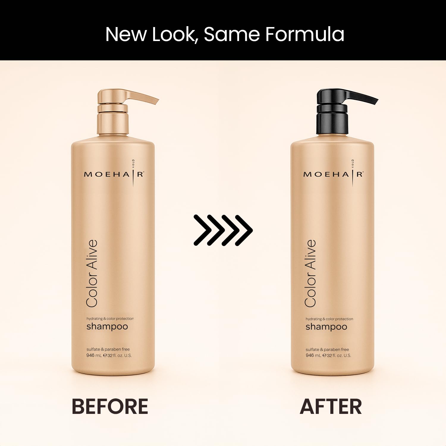 MOEHAIR Color Alive Shampoo rinse on wet hair leaves a smooth feel.