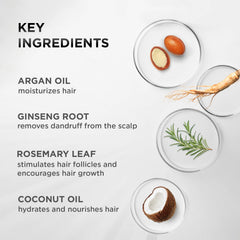 MOEHAIR conditioner ingredients showcase argan oil and vitamin E for nourishment.