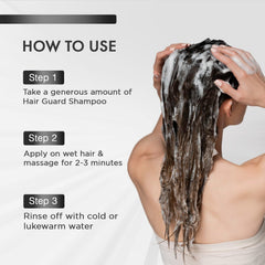 MOEHAIR Hair Guard Shampoo volumizing effect creates fuller-looking hair.