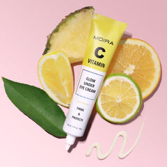 Moira Vitamin C Complex Glow Cream with Jeju fruit blend for vibrant skin.