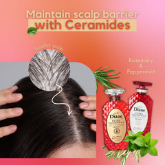 Moist Diane sensor-tech close-up implying scalp wellness support