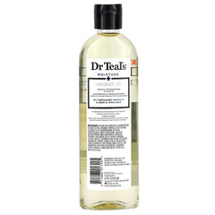 Moisturizing Nourishing Bath & Body Oil being poured for bath infusion.