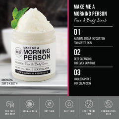 Recyclable packaging of Mojo Spa scrub, eco-conscious choice.