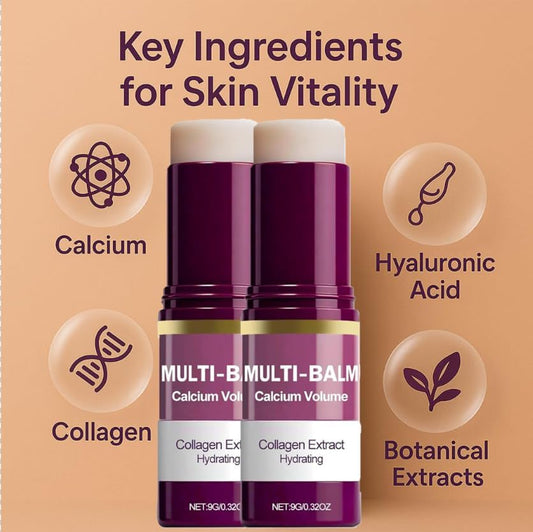 MOKA Cemenrete multi-balm stick applied on cheek for instant moisture.