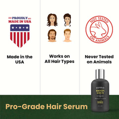 Mokita Naturals bottle beside Biotin Regenerate Shampoo suggests a complete routine.
