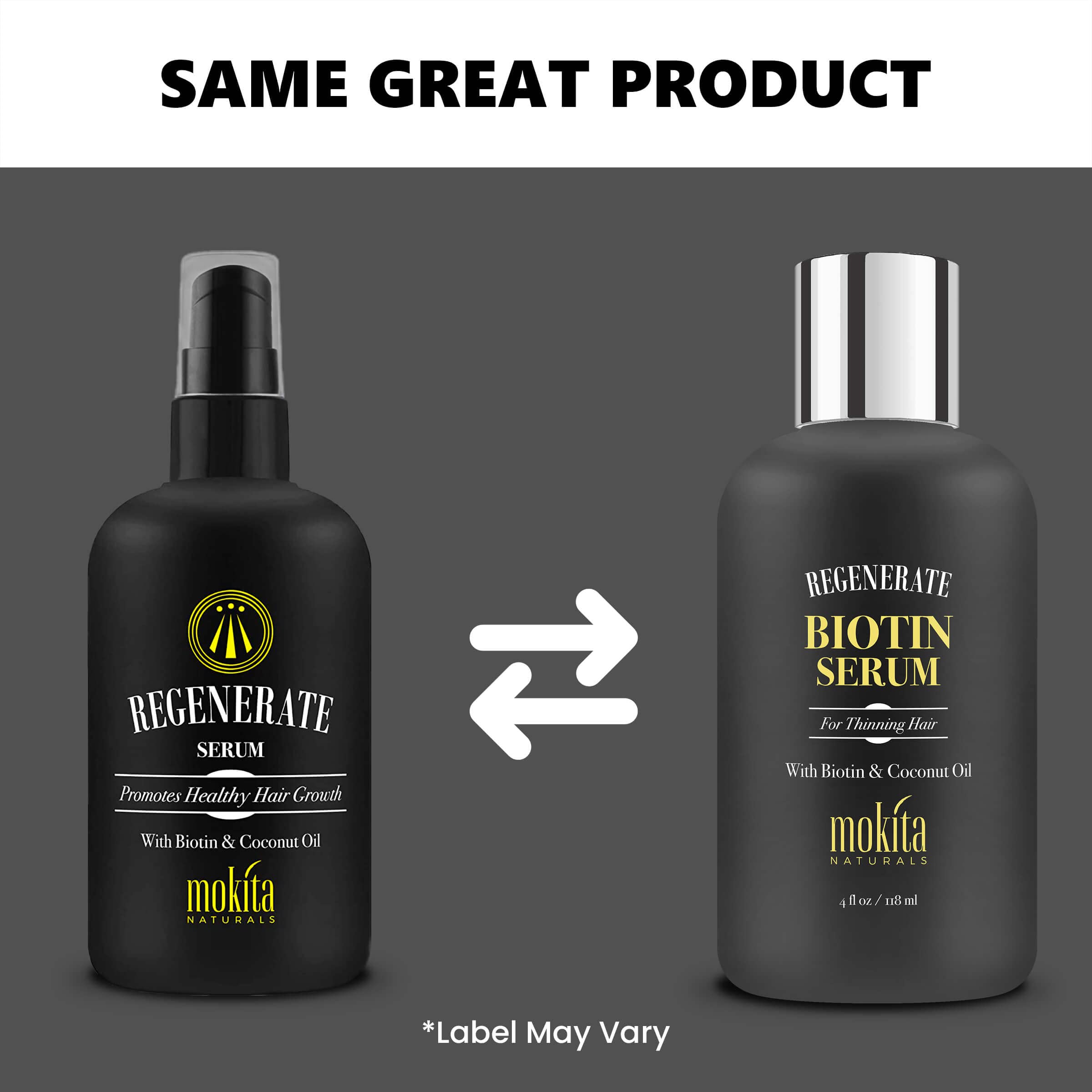 Mokita Naturals bottle with clear label communicates simple daily use.