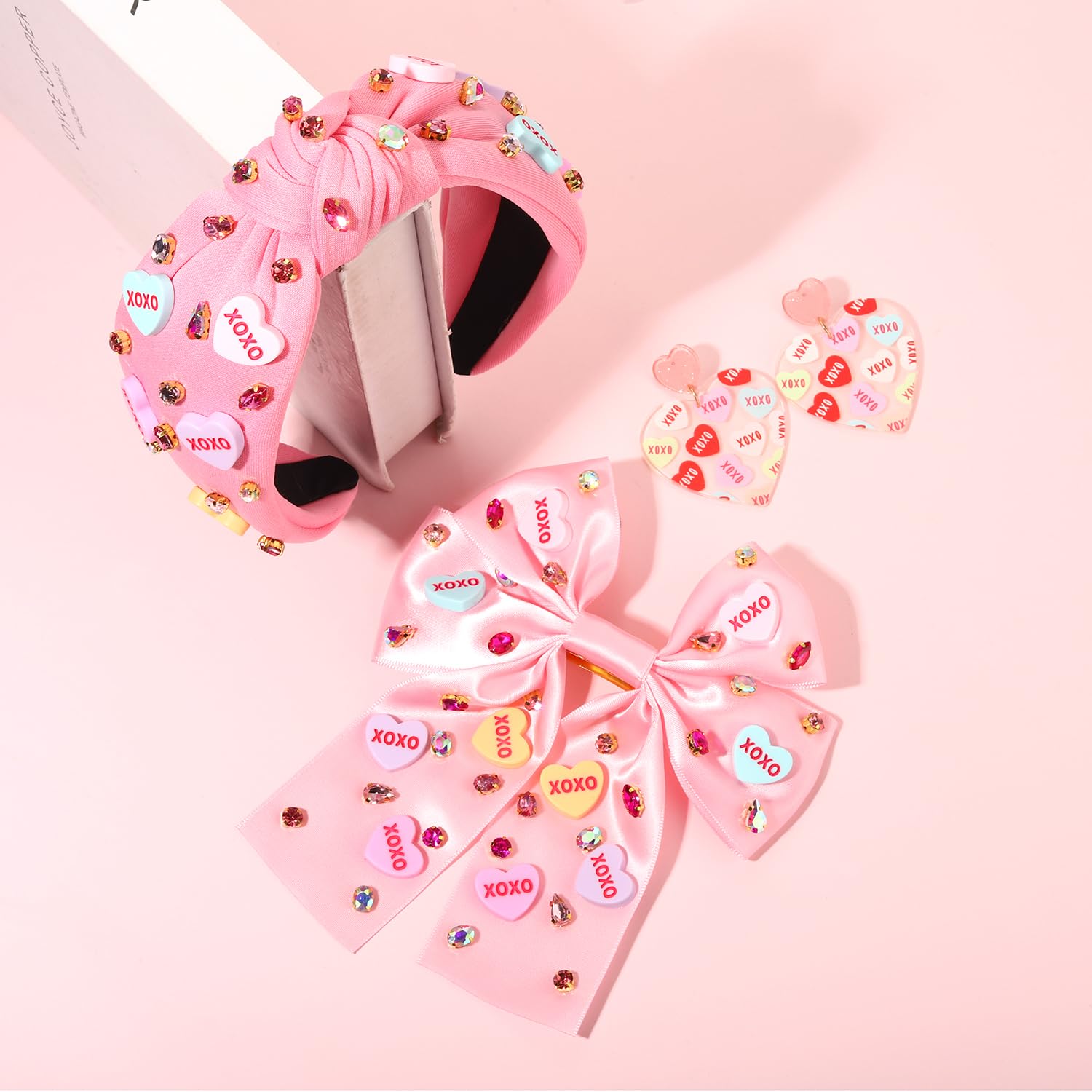 mokkia silk ribbon hair bow clip in pink satin for versatile styling