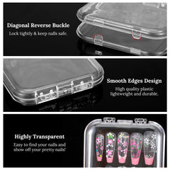 Molain snap-closure nail box keeps contents dust-free