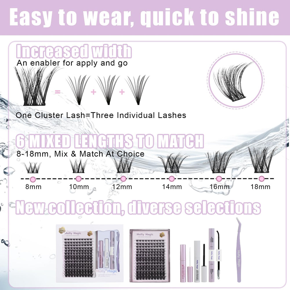 Molly Magic adhesive single-head bottle offers convenient short-term bonding option.