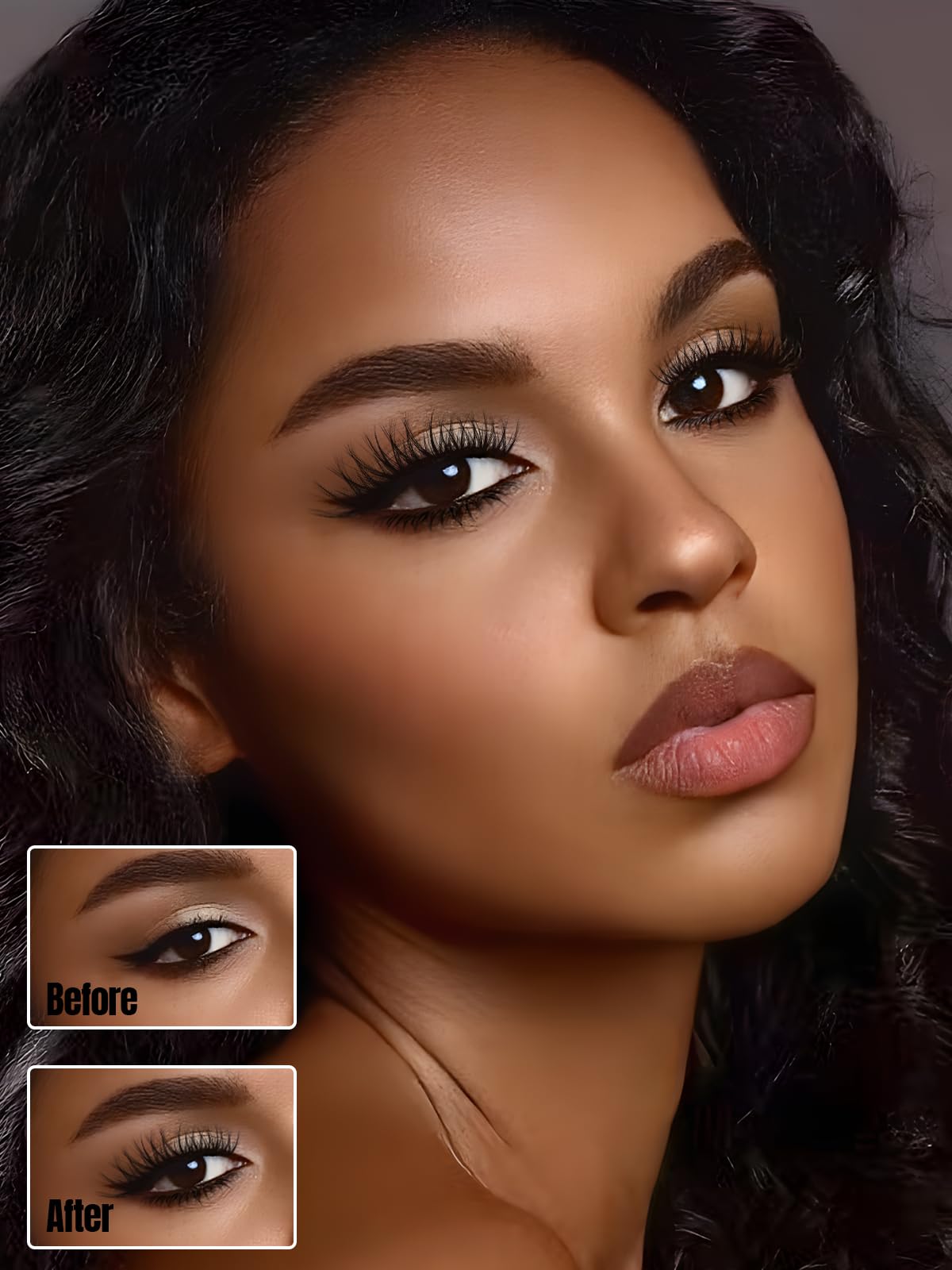 Molly Magic cluster lashes 8-12 per eye on a tray for easy shaping and quick application.