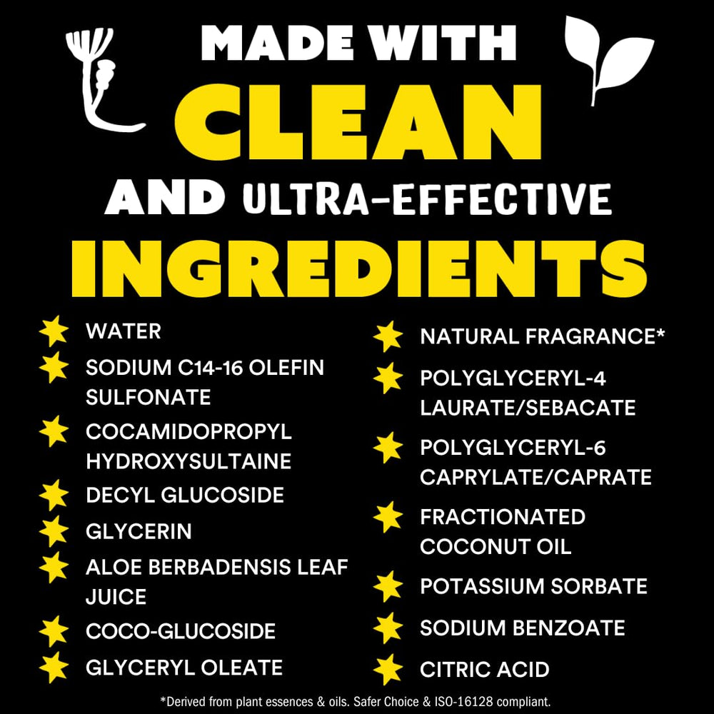 Aloe and coconut oil infusion visual with rich foamy texture for cleansing.