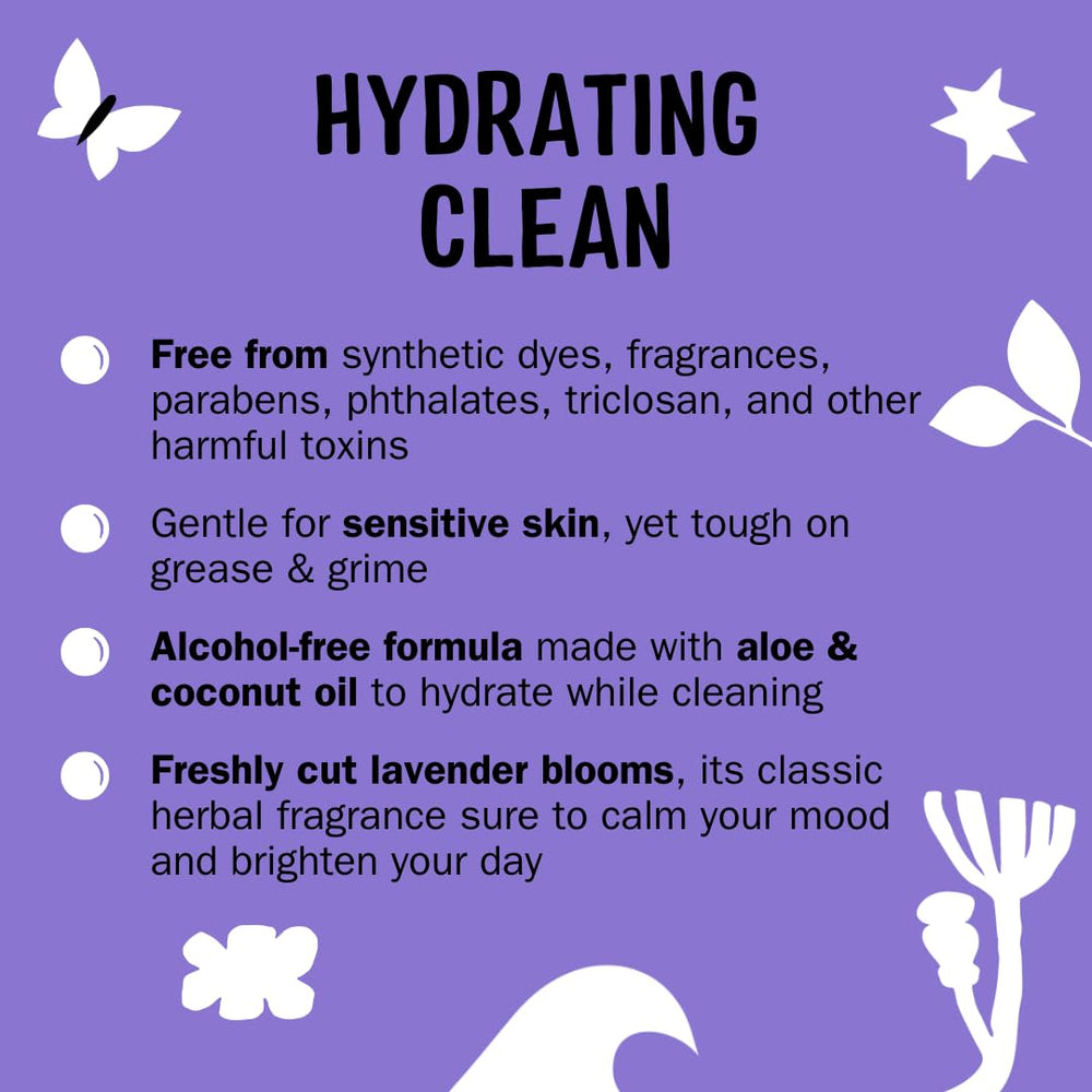 Close-up of Aloe and Coconut Oil ingredients in Molly's Suds Foaming Hand Soap label for hydration