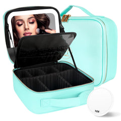 MOMIRA Travel Makeup Bag with Lighted Mirror for precise on-the-go makeup.