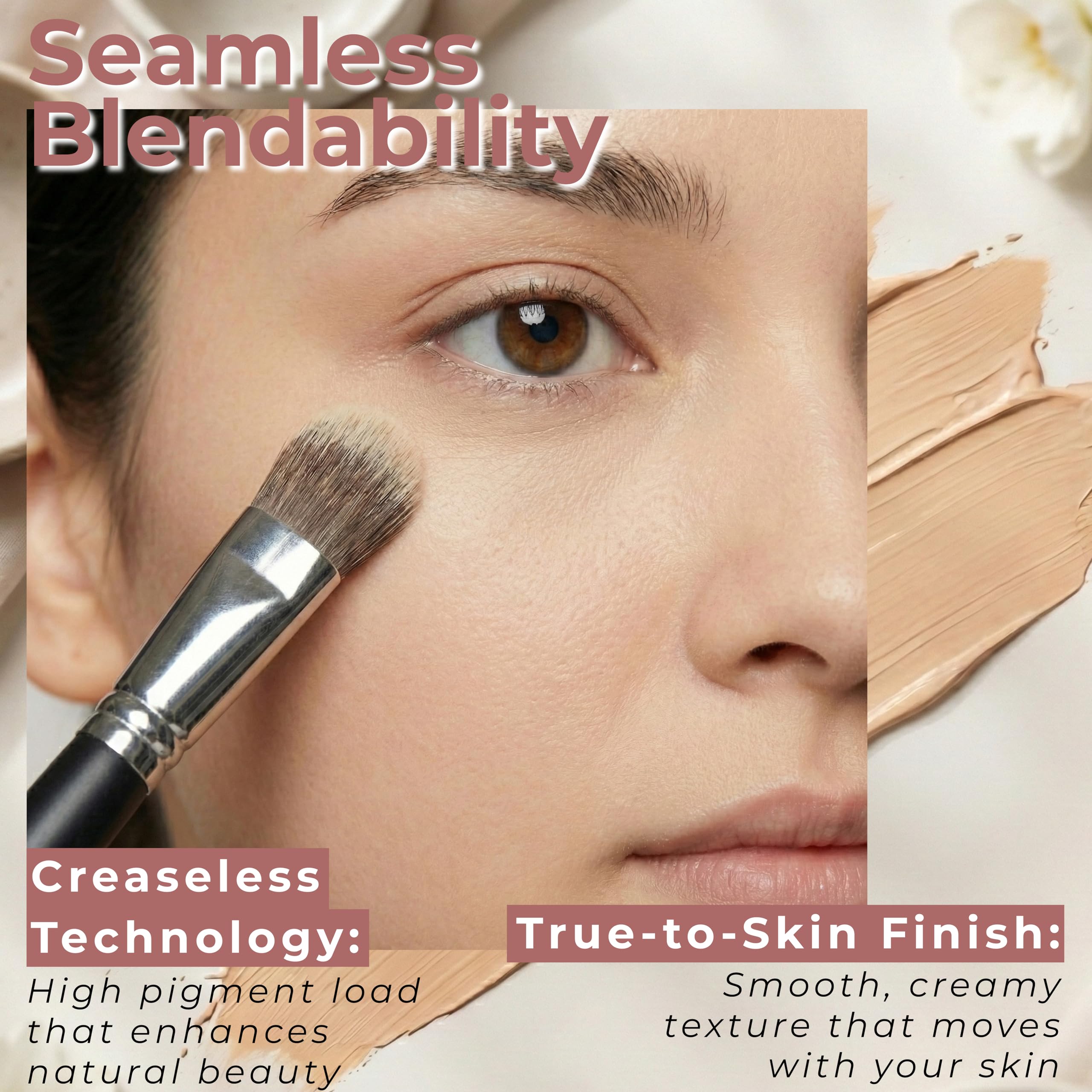 Mommy Makeup Under Eye Dark Circles Cover brightens the under-eye area.