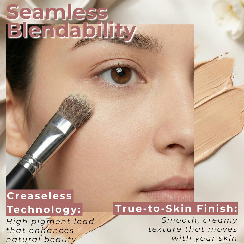 Mommy Makeup Under Eye Dark Circles Cover brightens the under-eye area.