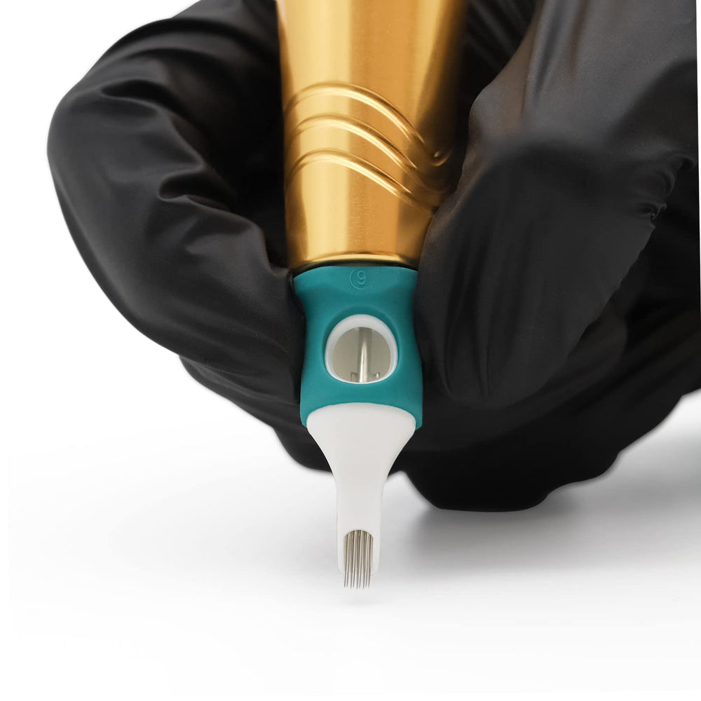 MO MOLONG cartridges fit standard tattoo machines and grips for easy integration