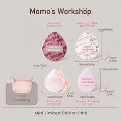 Momo's Workshop slipper puff 7mm blends cream blush seamlessly.