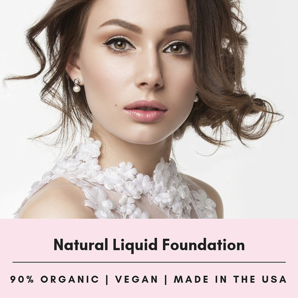 Moms Secret foundation almond texture on skin delivers lightweight breathable feel.