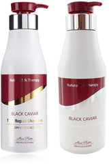 Mon Platin Total Repair Shampoo bottle nourishes dry, damaged hair.