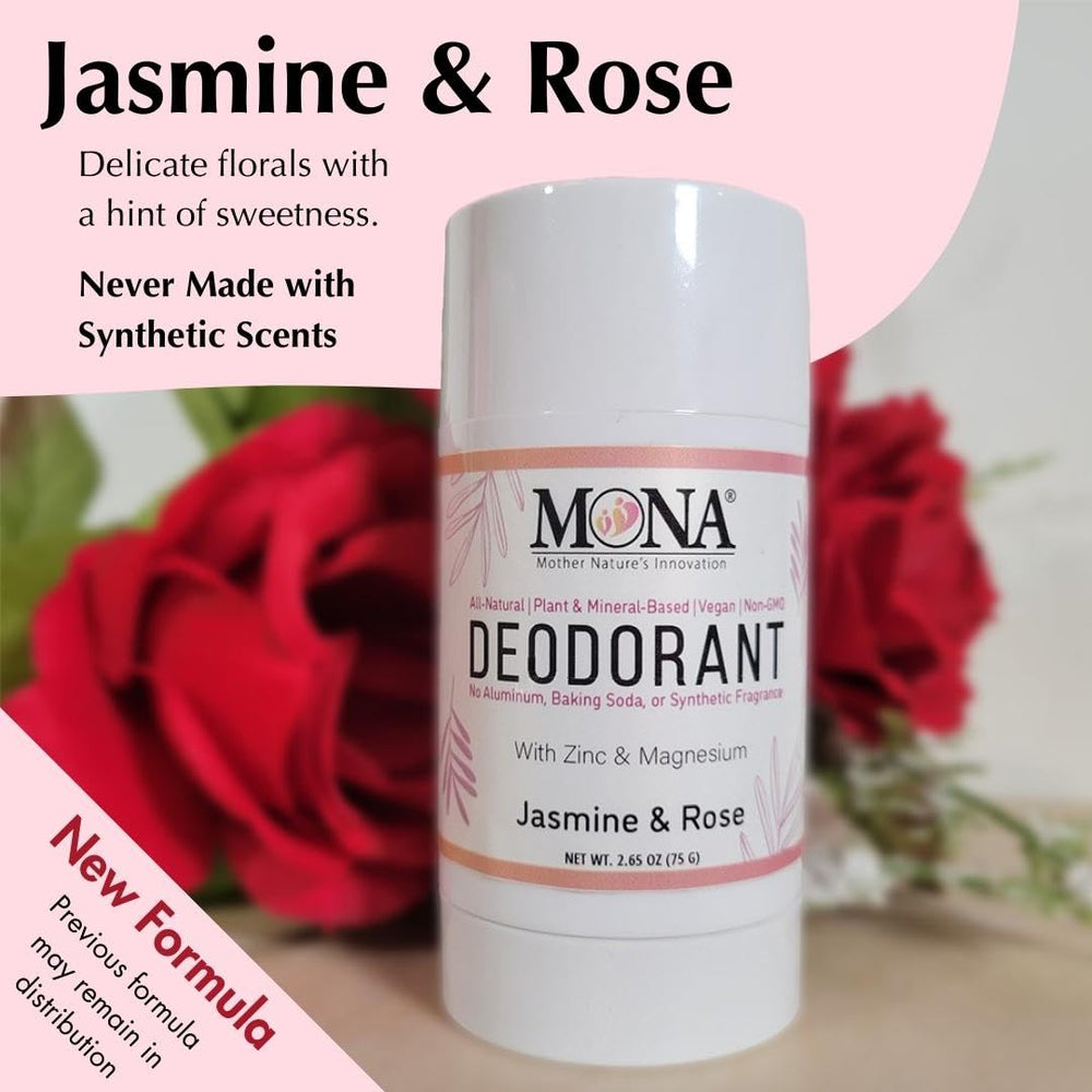 MONA deodorant stick shows smooth glide for daily comfort.