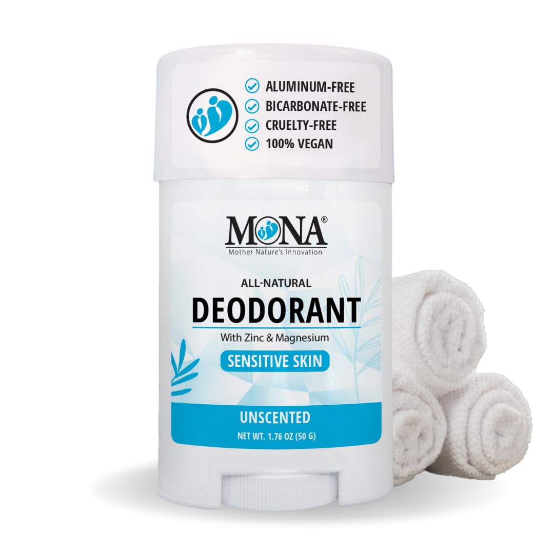 MONA unscented deodorant stick for all-day freshness