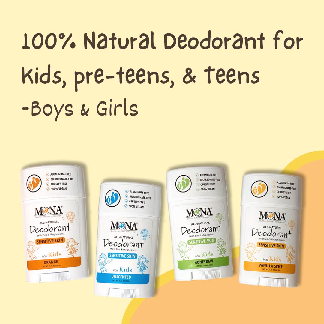 Travel-size MONA deodorant ideal for backpacks and school days