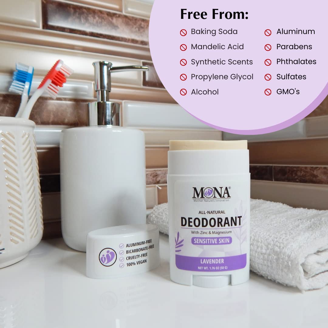 MONA vegan-certified deodorant showcasing plant-based care for daily wear