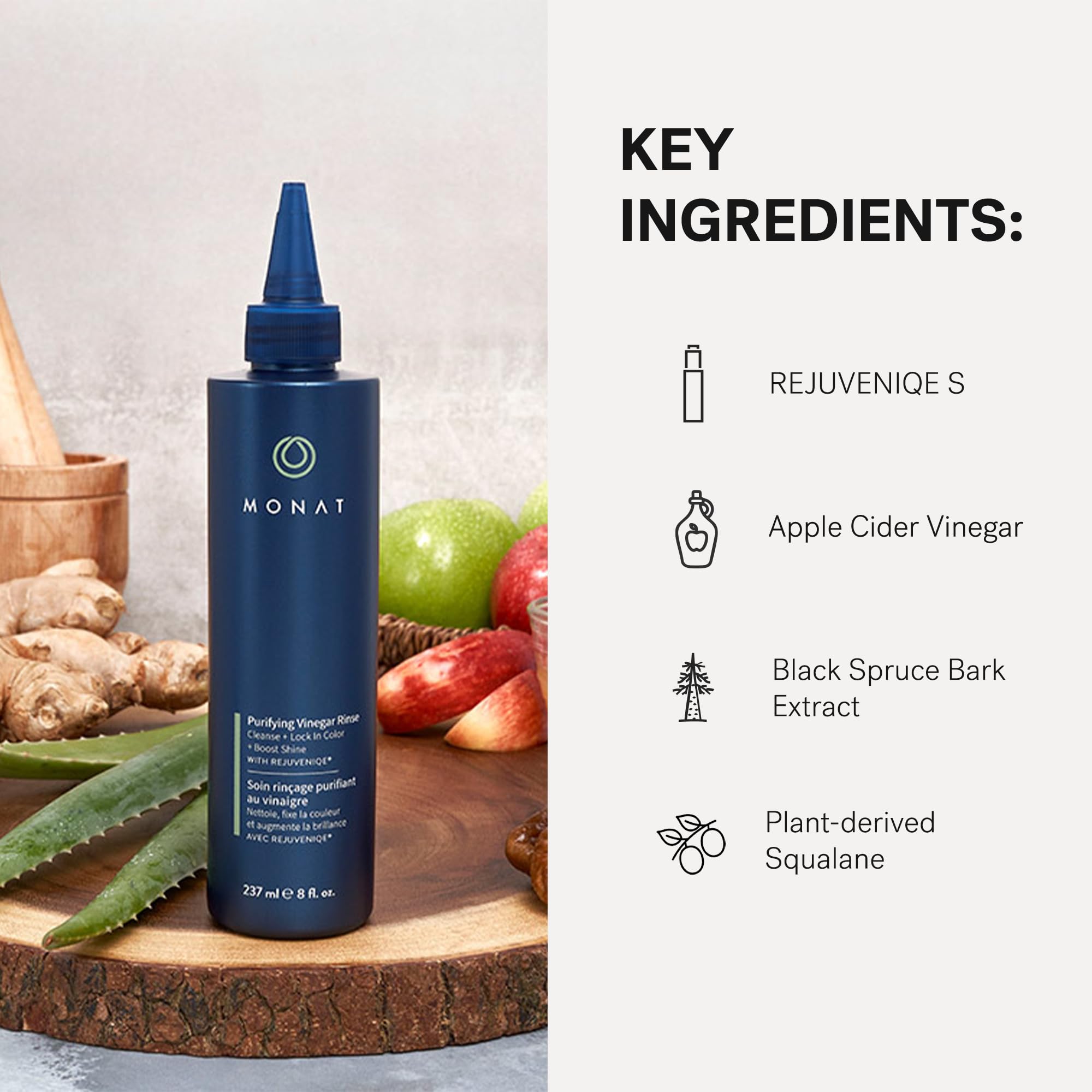 MONAT easy-application balm, scoop and massage for an easy cleansing routine