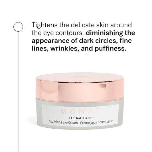 MONAT Eye Smooth application spatula image demonstrates precise de-puffing and easy use.