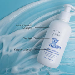 Ingredients chart for MONAT Junior Gentle Conditioner with olive oil and chamomile