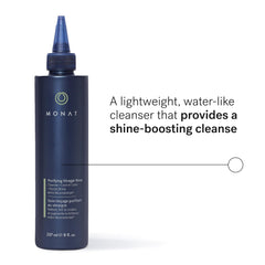 MONAT makeup remover balm being applied to dry skin to remove makeup gently