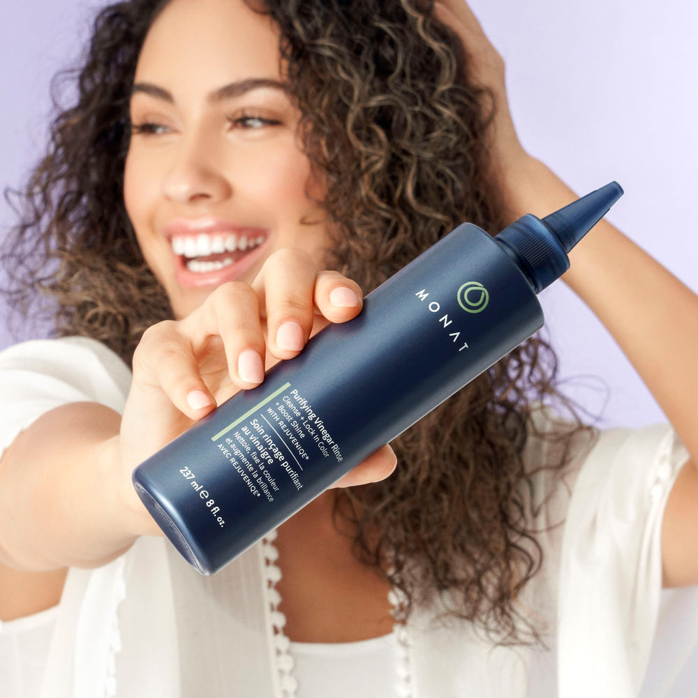 MONAT natural ingredients with fruit acids support gentle cleansing